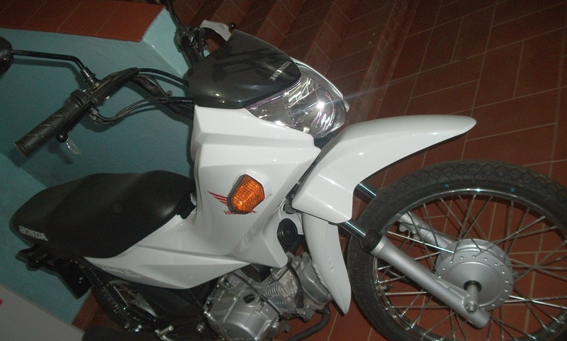 Moto que será sorteada.