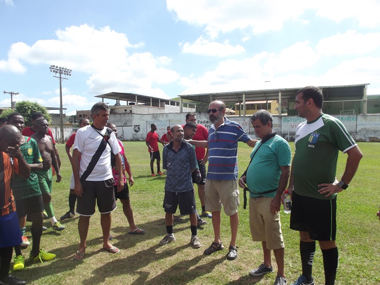 Prefeito participando da abertura do Campeonato.