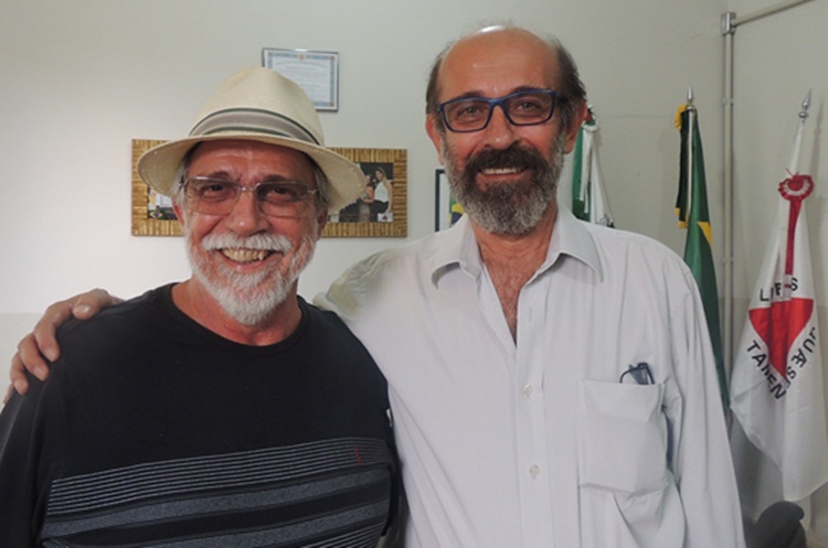 Pedro Dorigo e o prefeito Zé Maria Barros.