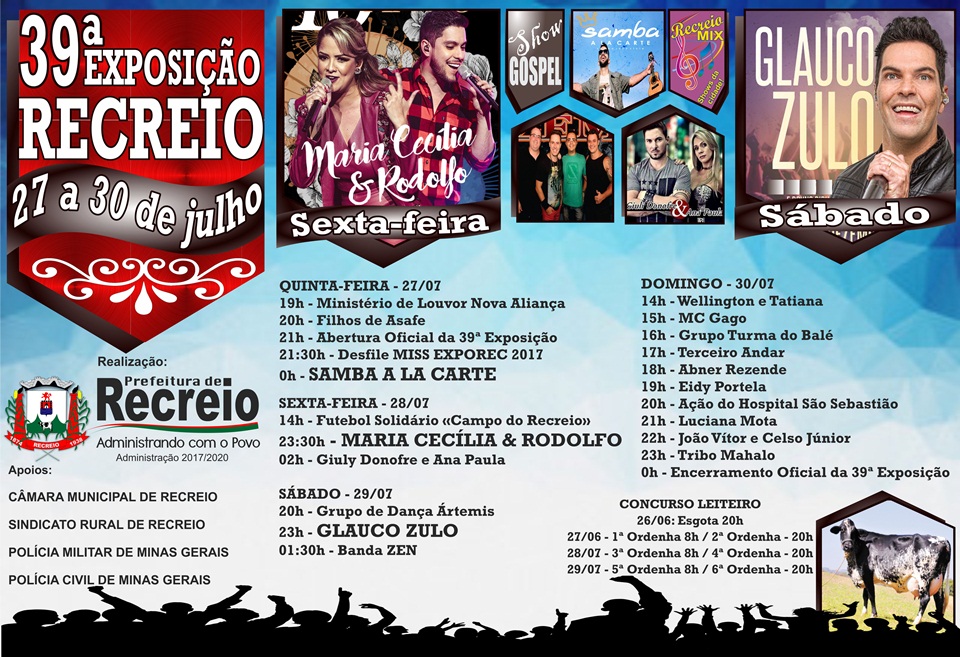 Cartaz oficial da maior festa da cidade.