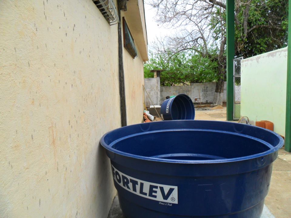 Projeto de captação de água pluvial.